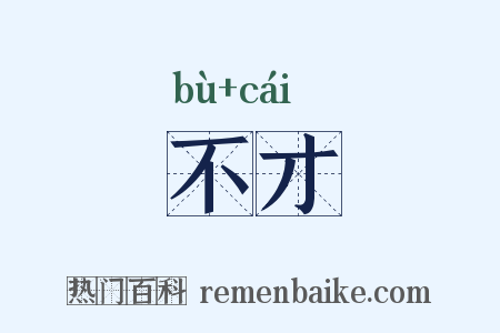 不才是什么意思的图片